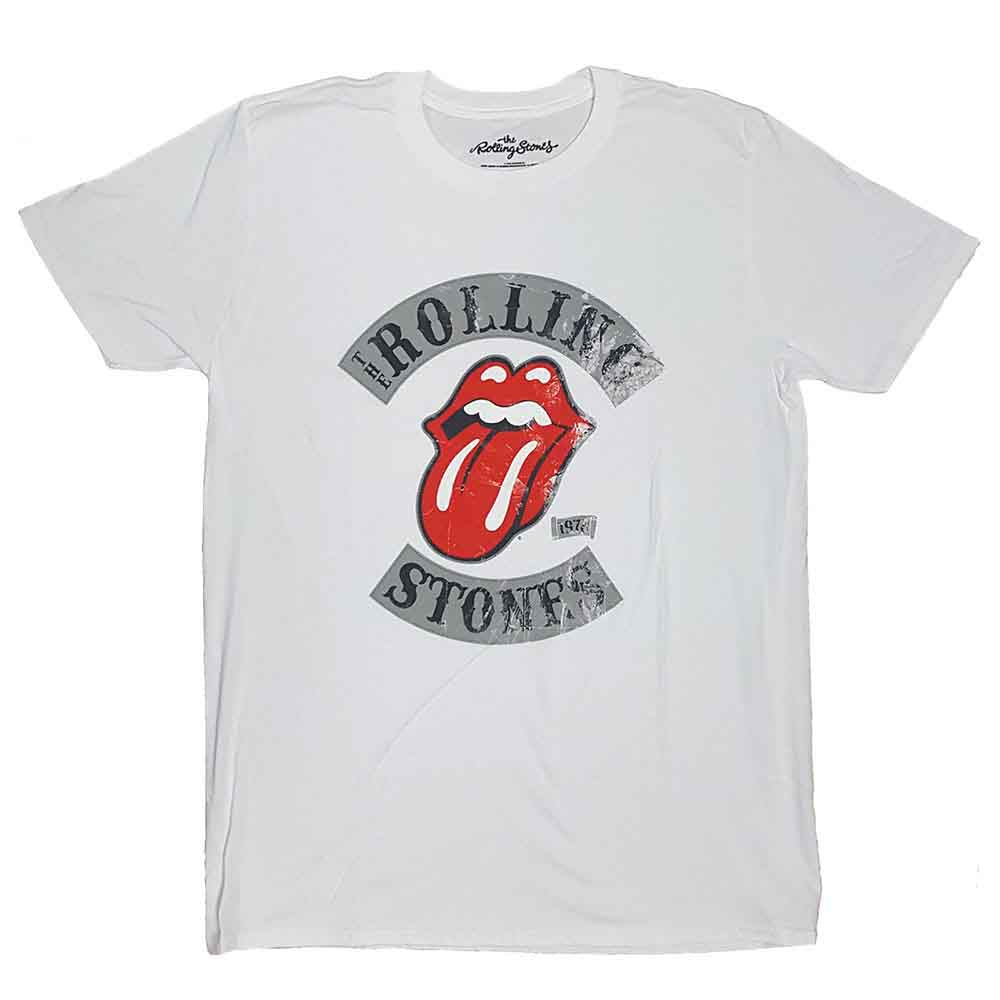 The Rolling Stones Unisex T-Shirt: Distressed Tour 78 (White)