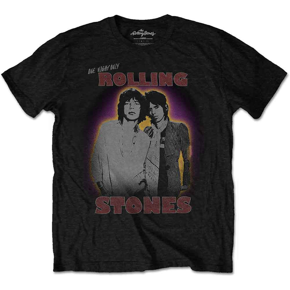 The Rolling Stones Unisex T-Shirt: Mick & Keith (Black)