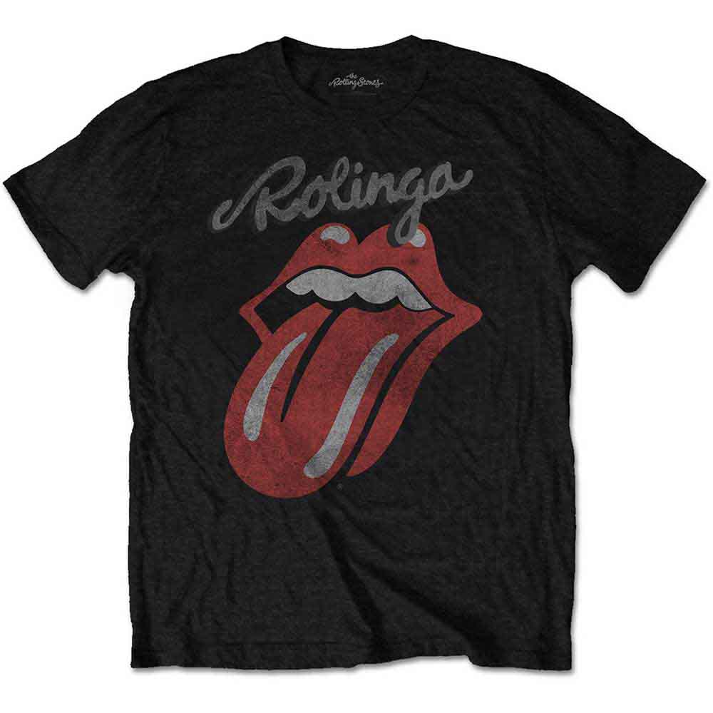 The Rolling Stones Unisex T-Shirt: Rolinga (Black)