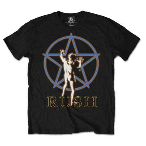 Rush Unisex T-Shirt: Starman Glow (Black)