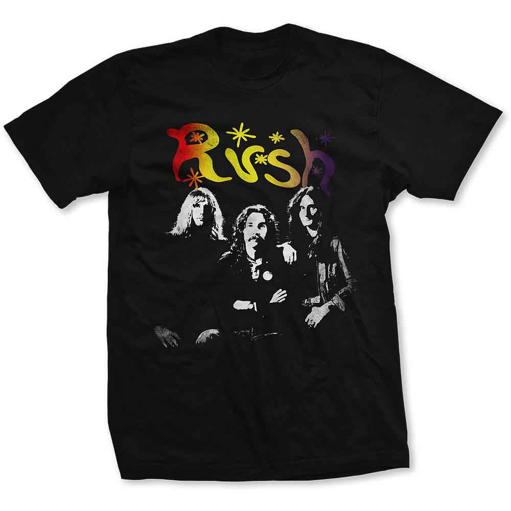 Rush Unisex T-Shirt: Photo Stars (Black)