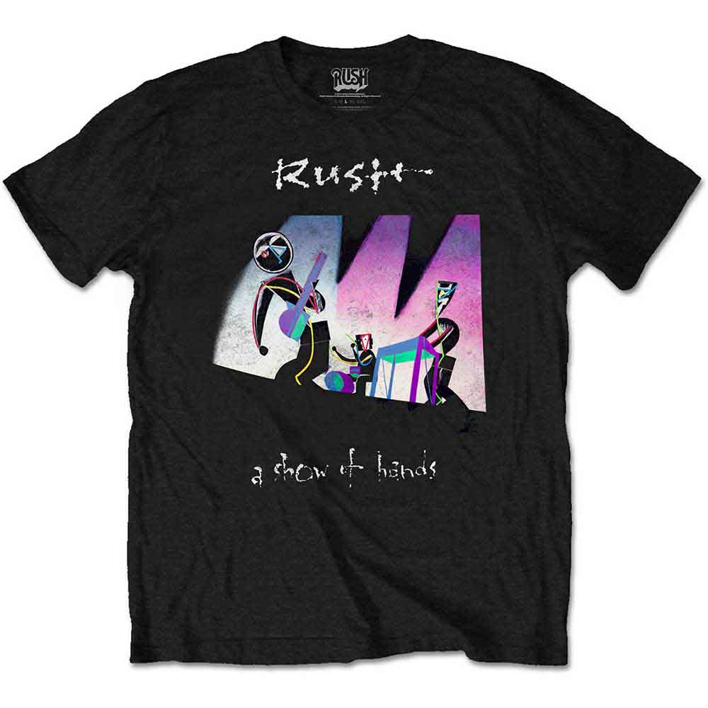 Rush Unisex T-Shirt: Show of Hands (Black)