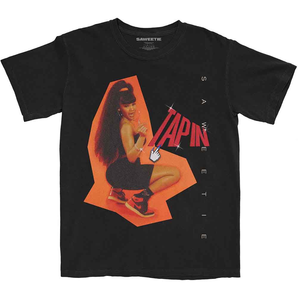 Saweetie Unisex T-Shirt: Tapin (Black)