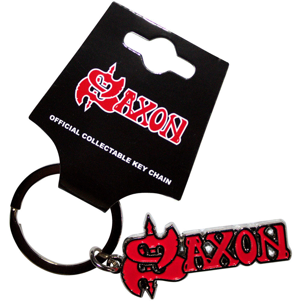 Saxon Keychain: Red Logo