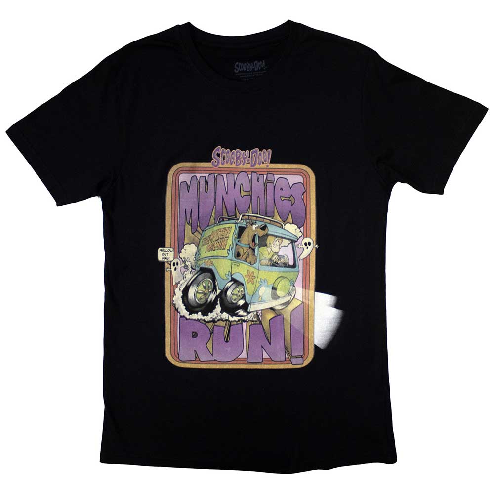 Scooby Doo Unisex T-Shirt: Munchies Run (Black)