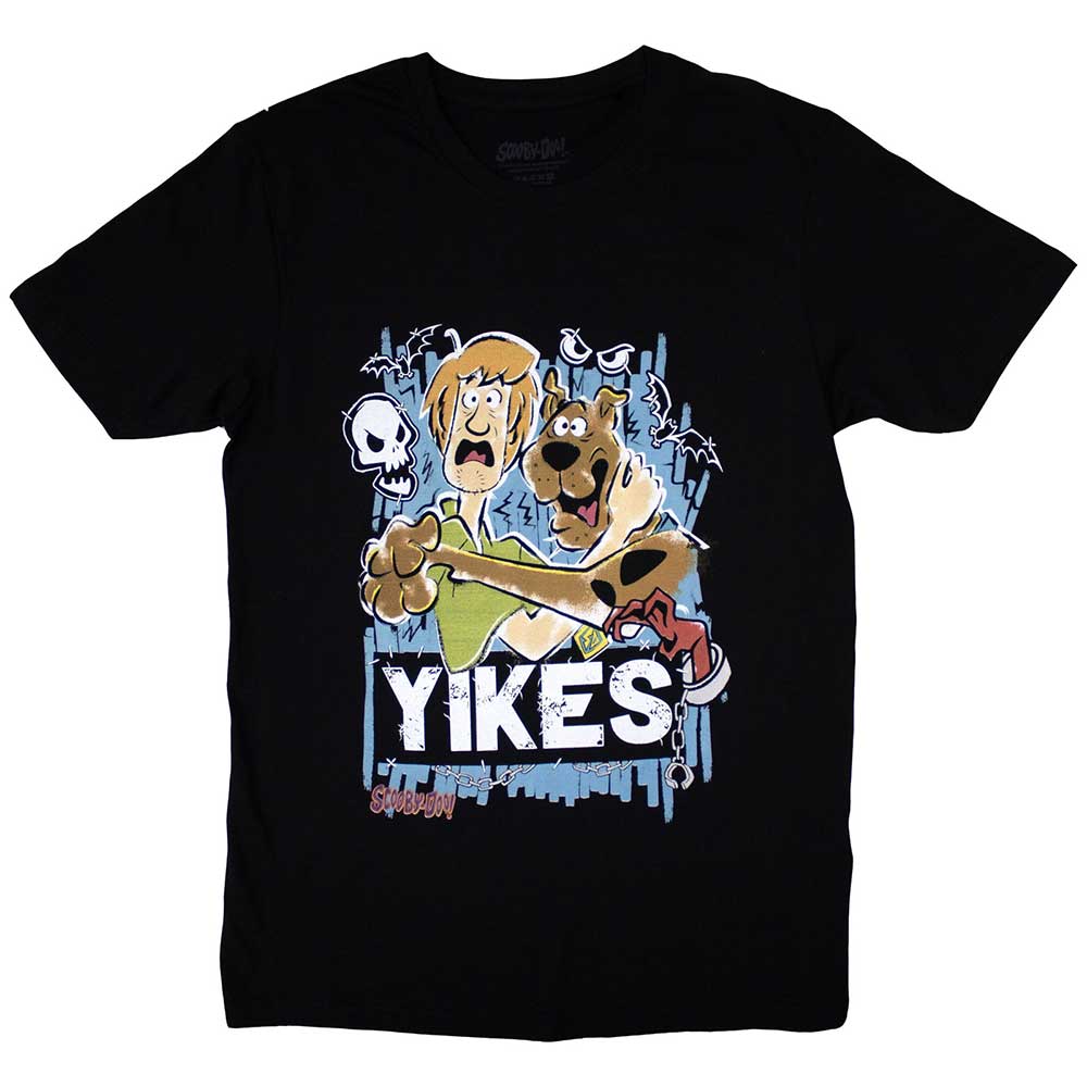 Scooby Doo Unisex T-Shirt: Yikes! (Black)