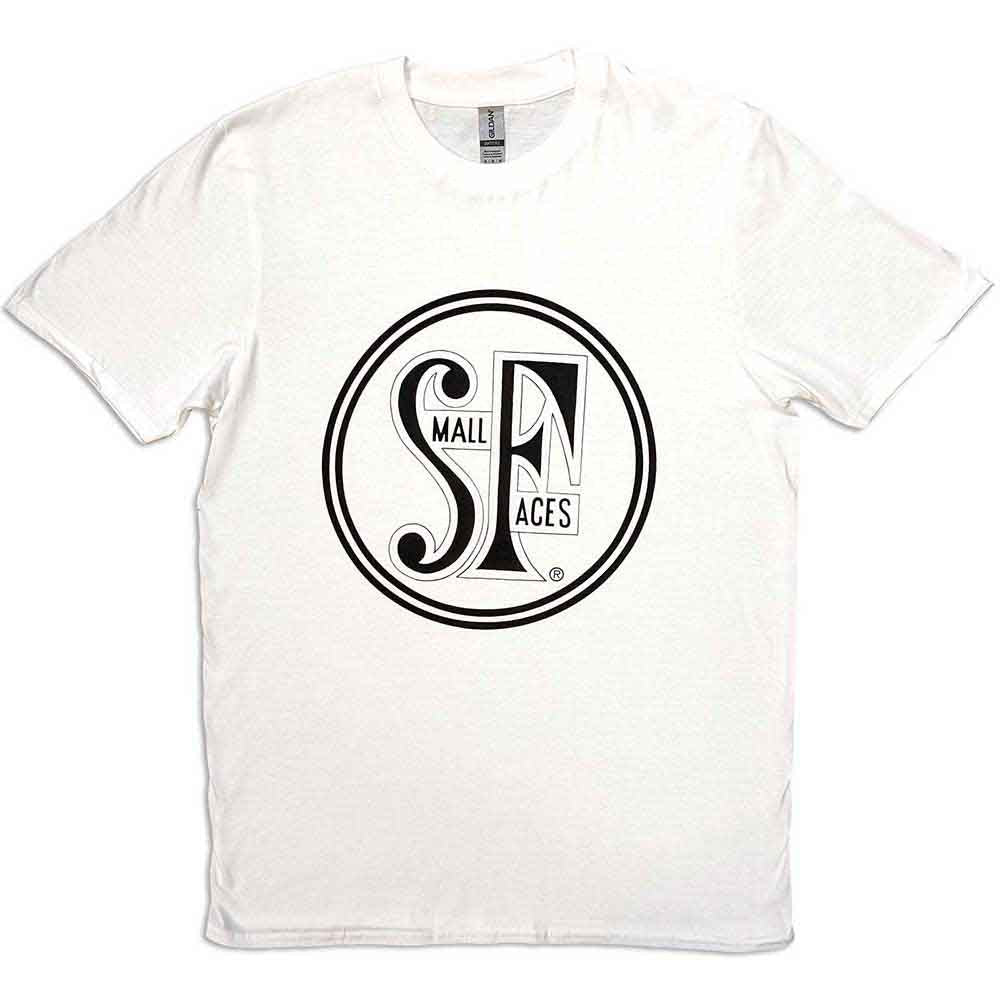 Small Faces Unisex T-Shirt: Logo (White)