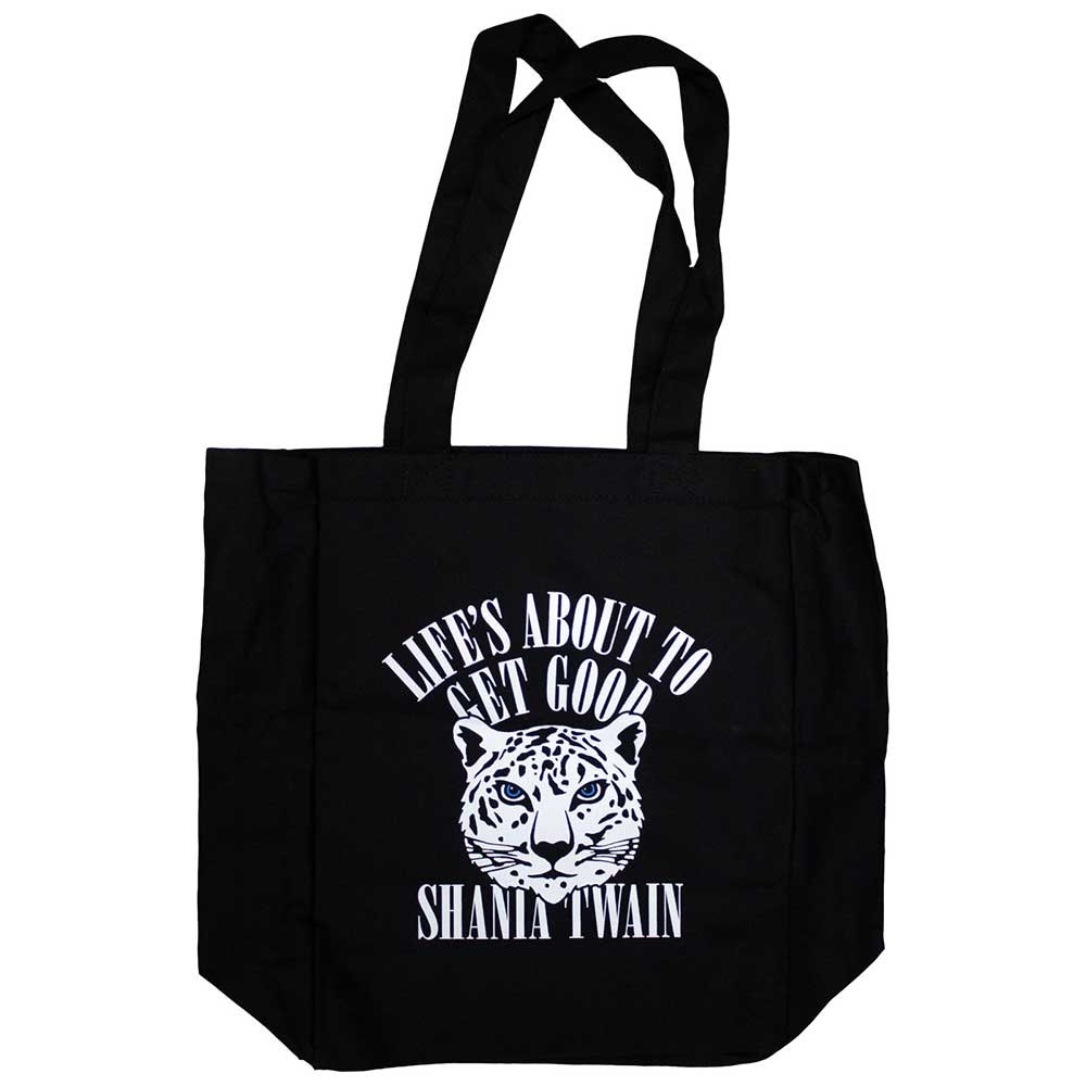 Shania Twain  Cotton Tote Bag: Tour 2018 Good Life (Black) (Ex-Tour)