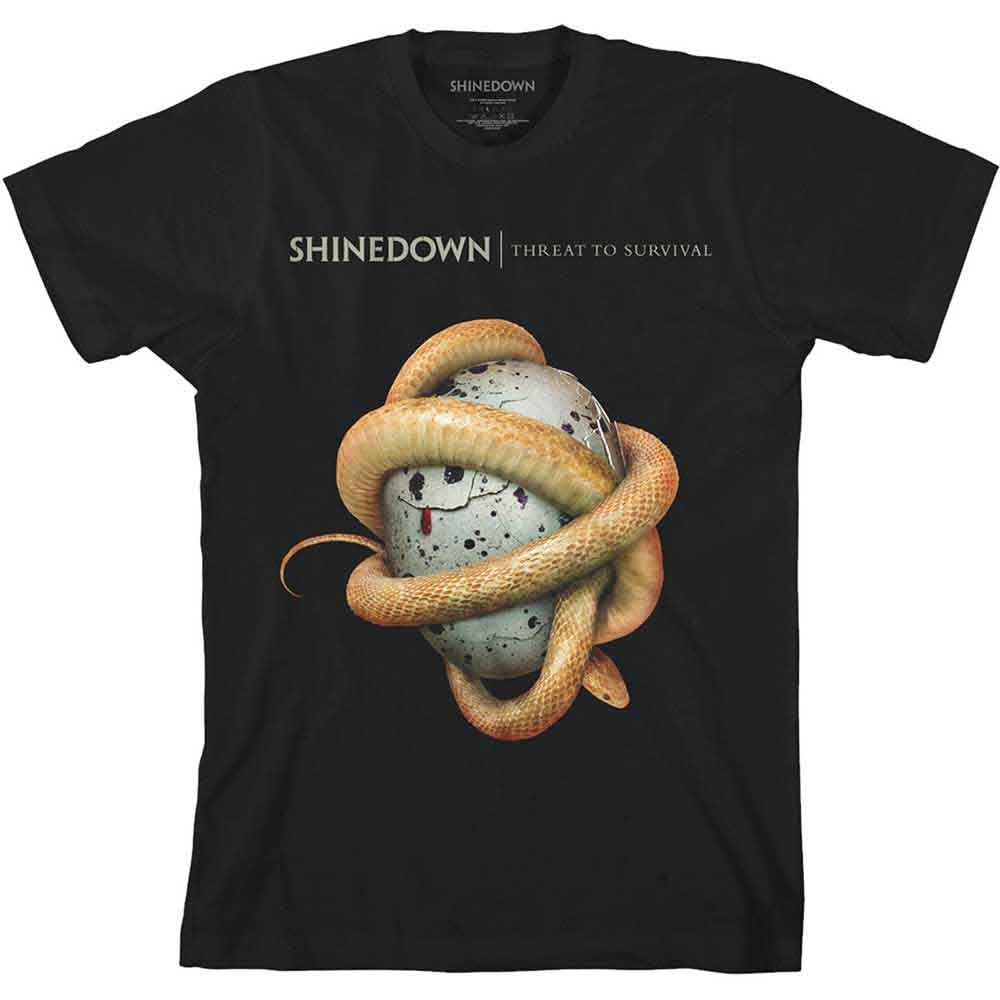 Shinedown Unisex T-Shirt: Clean Threat (Black)