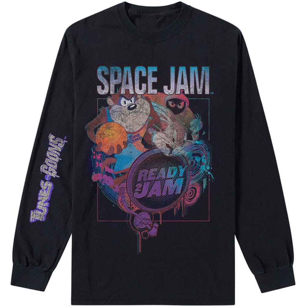 Space Jam Unisex Long Sleeve T-Shirt: SJ2: Ready 2 Jam (Black)