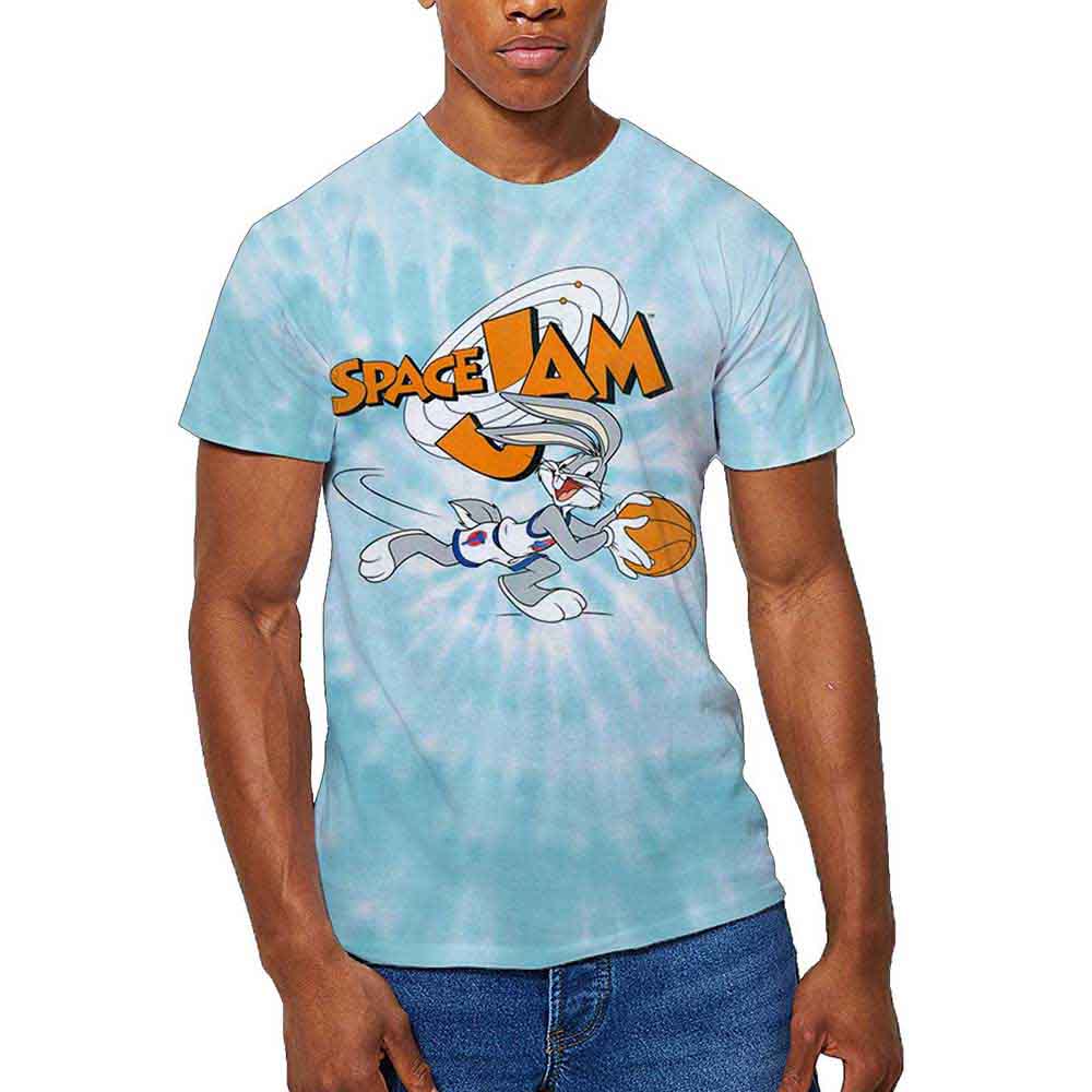 Space Jam Unisex T-Shirt: Retro Bugs (Turquoise Blue) (Wash Collection)