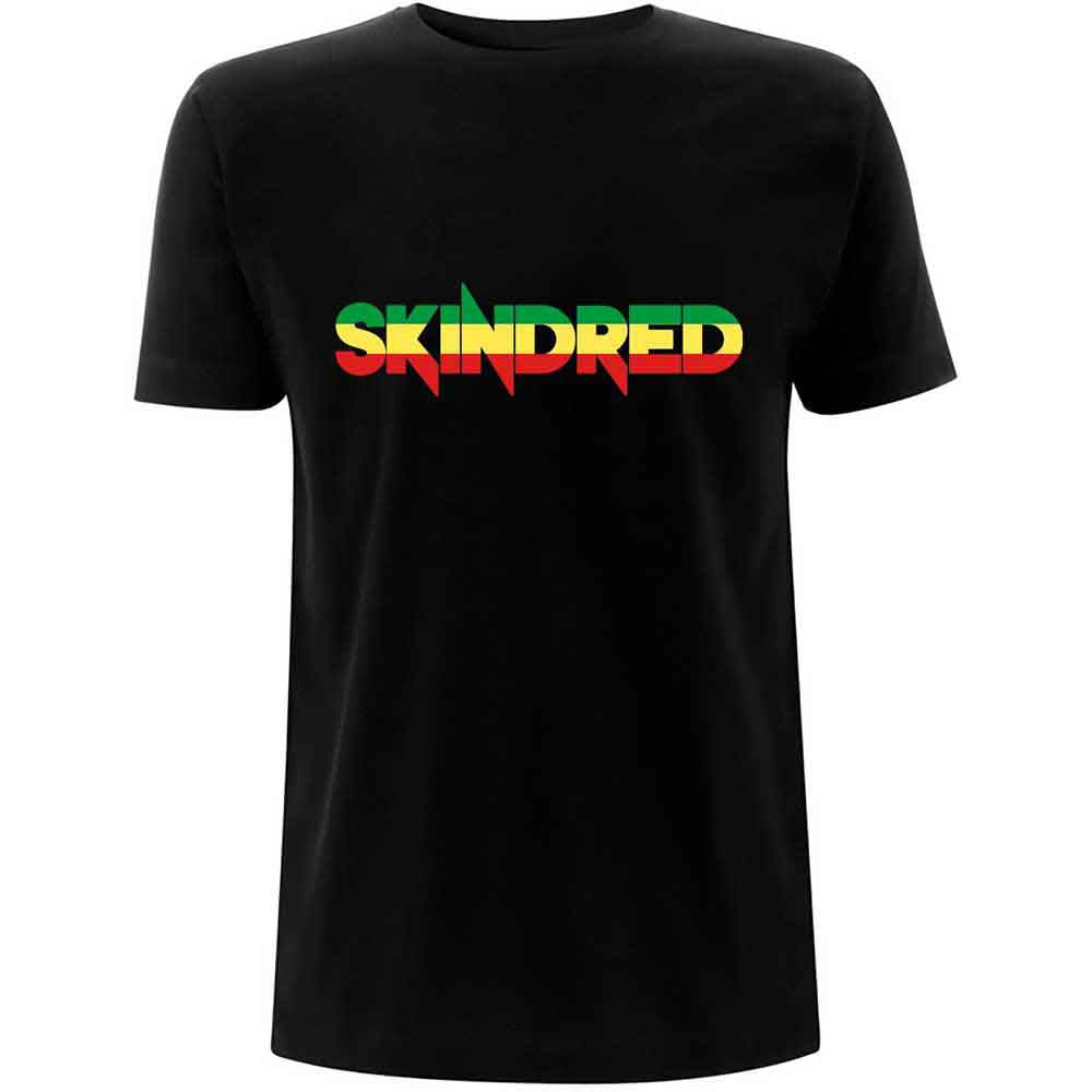 Skindred Unisex T-Shirt: Rasta Logo (Black)