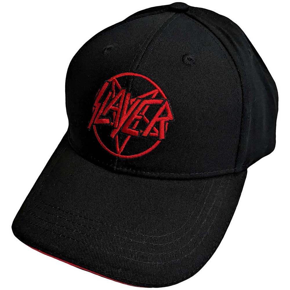 Slayer Unisex Baseball Cap: Pentagram Logo (Black)