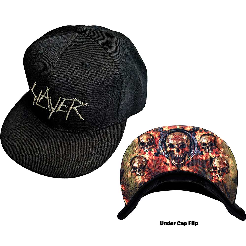 Slayer Unisex Snapback Cap: Scratchy Logo (Black)