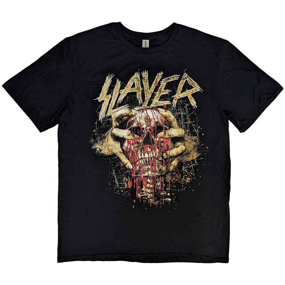 Slayer Unisex T-Shirt: Skull Clench (Black)