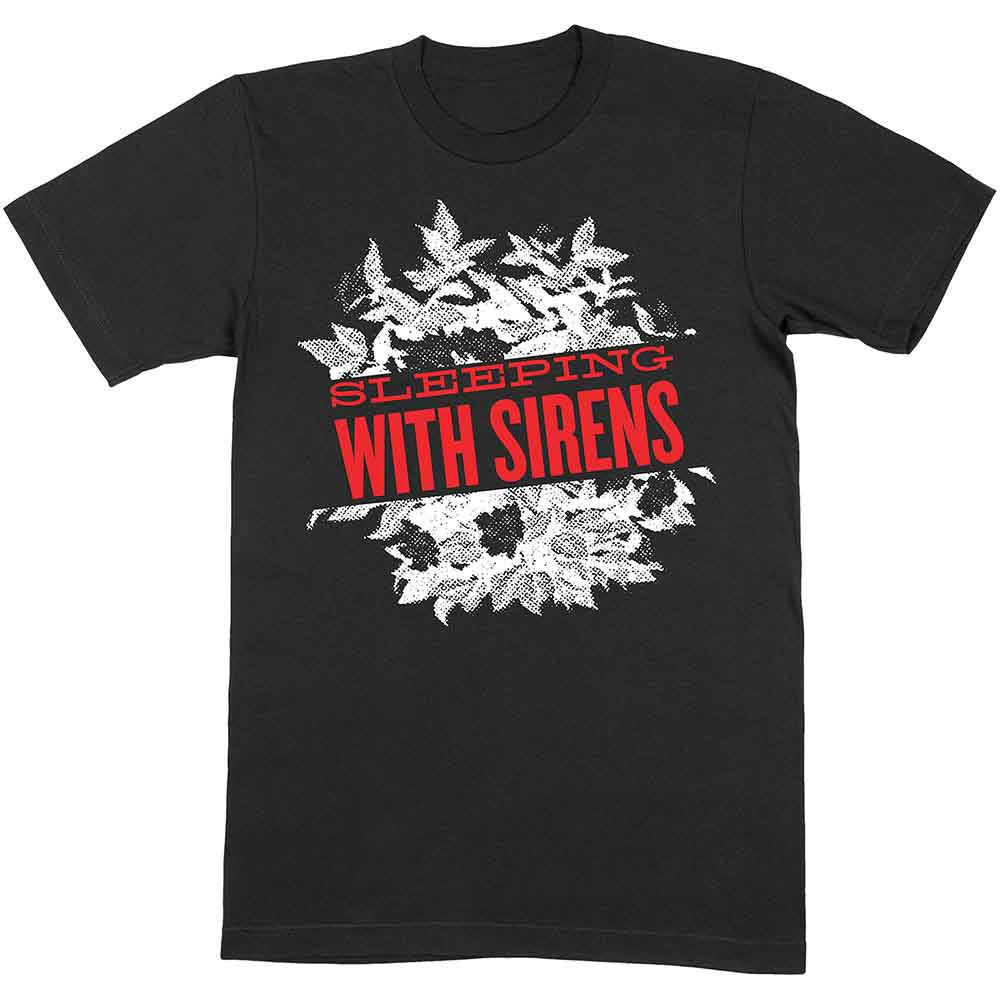 Sleeping With Sirens Unisex T-Shirt: Floral (Black)