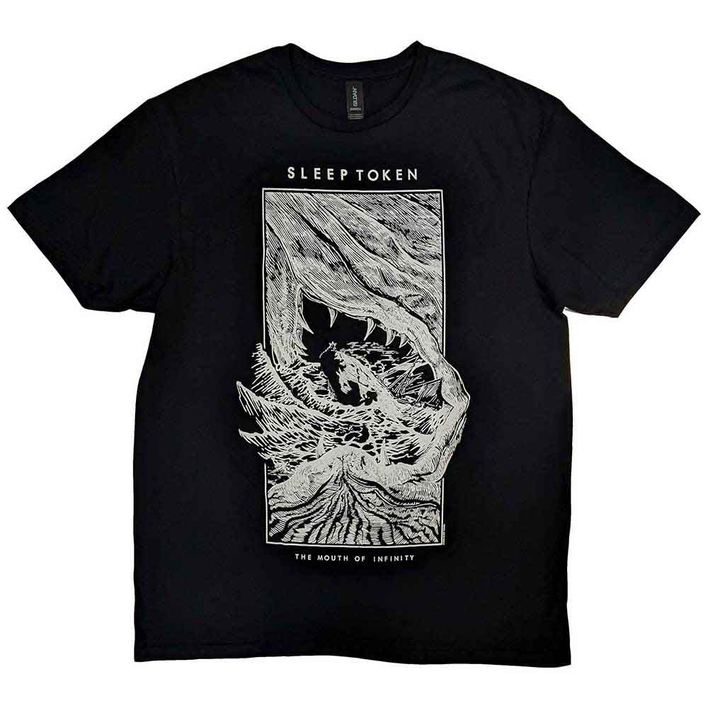 Sleep Token Unisex T-Shirt: The Mouth Of Infinity (Black)