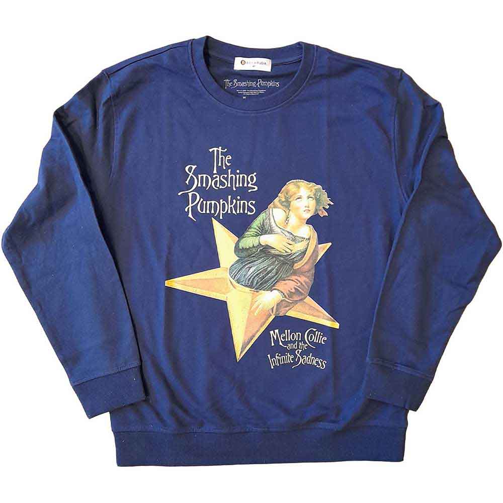 The Smashing Pumpkins Unisex Sweatshirt: Mellon Collie (Navy Blue)