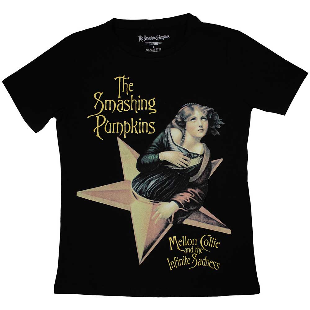 The Smashing Pumpkins Ladies T-Shirt: Mellon Collie (Black)