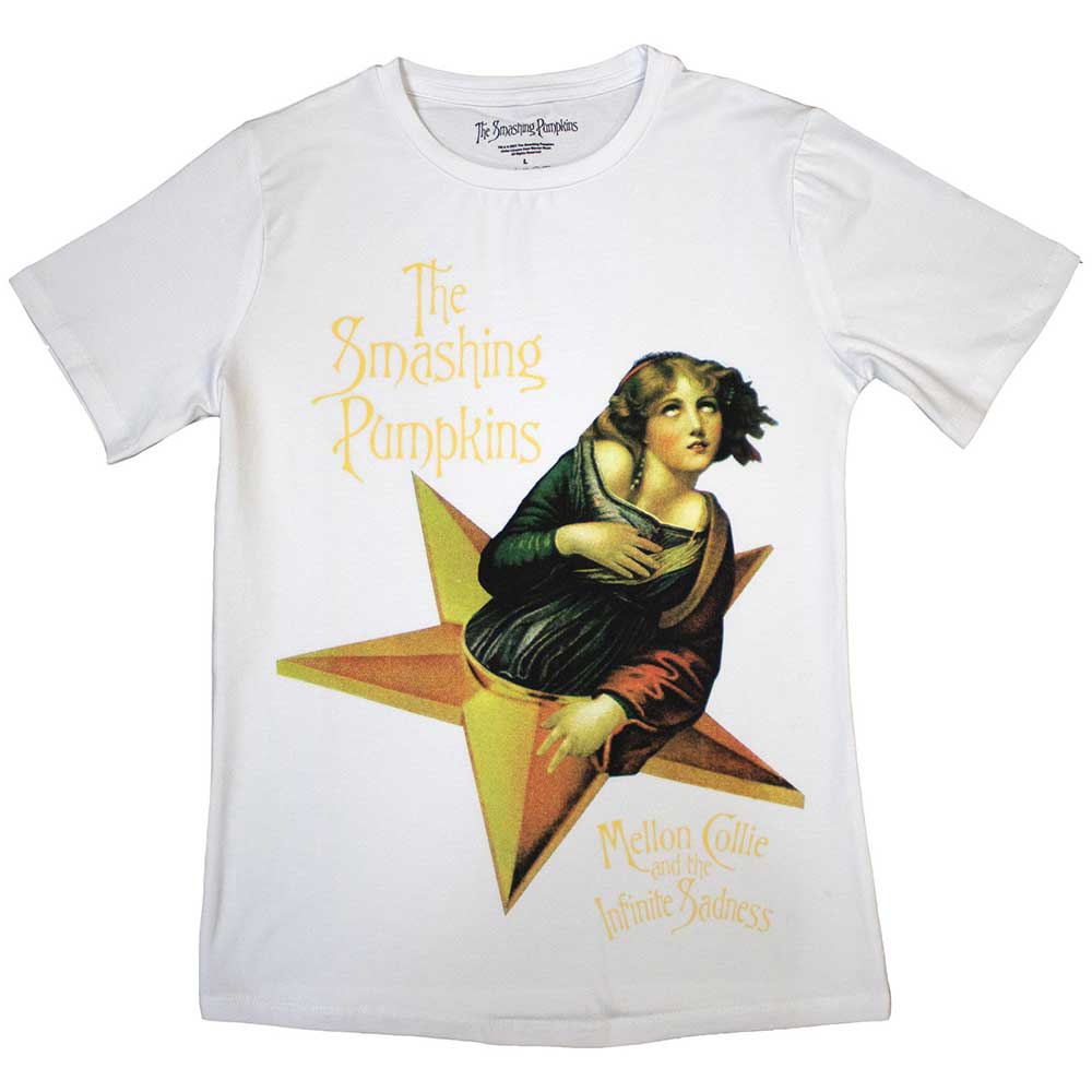 The Smashing Pumpkins Ladies T-Shirt: Mellon Collie (White)