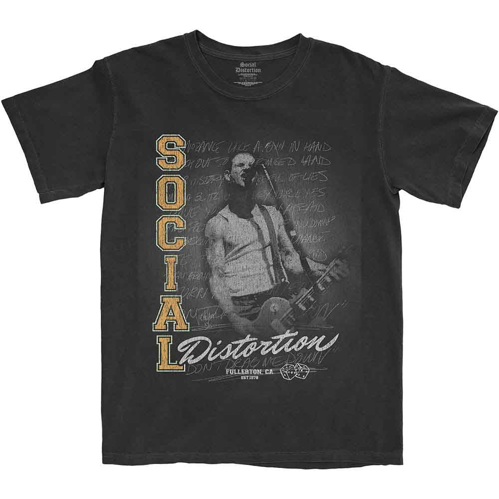 Social Distortion Unisex T-Shirt: Athletics (Black)