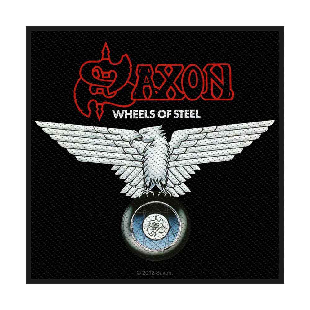 Saxon Standard Patch: Wheels of Steel