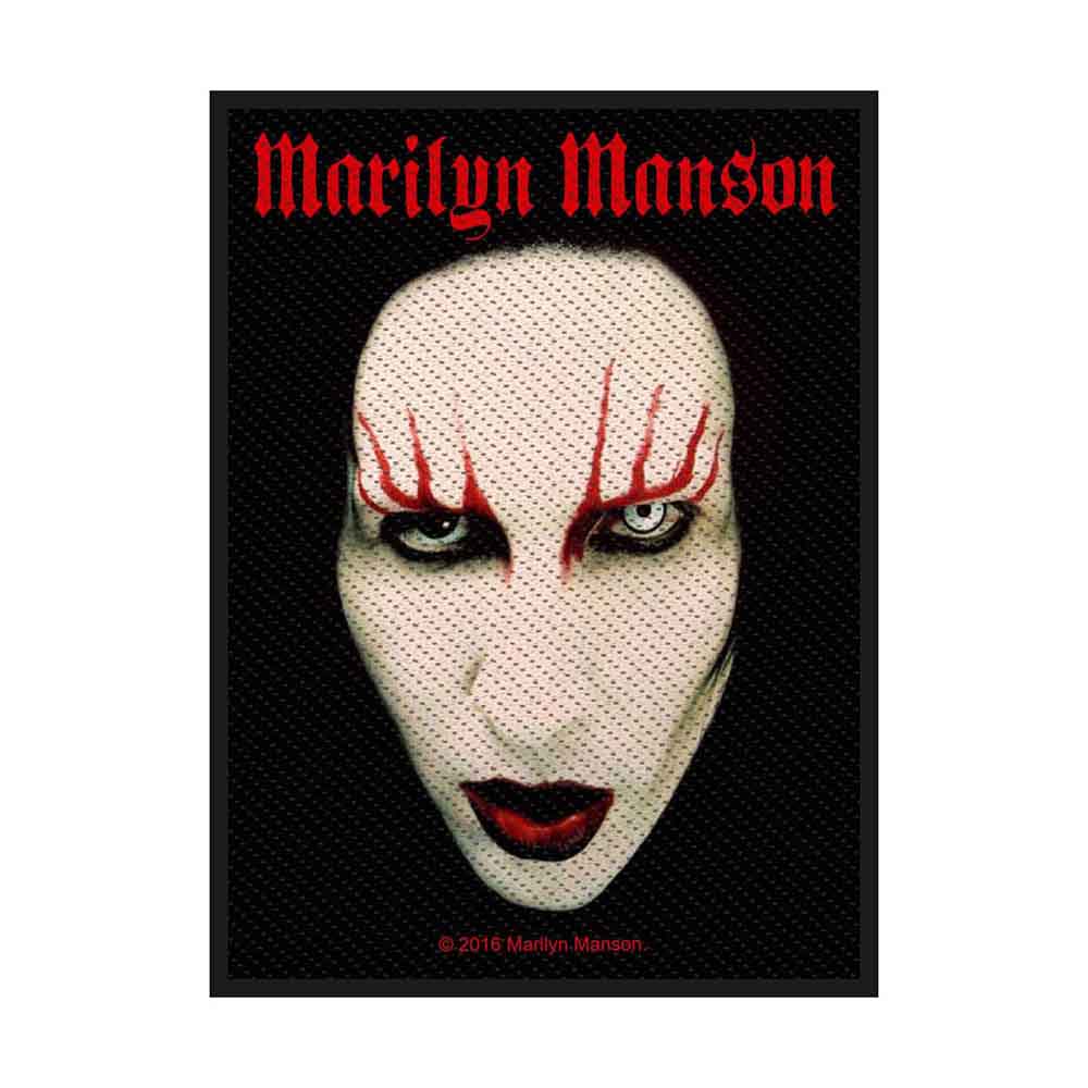 Marilyn Manson Standard Patch: Face