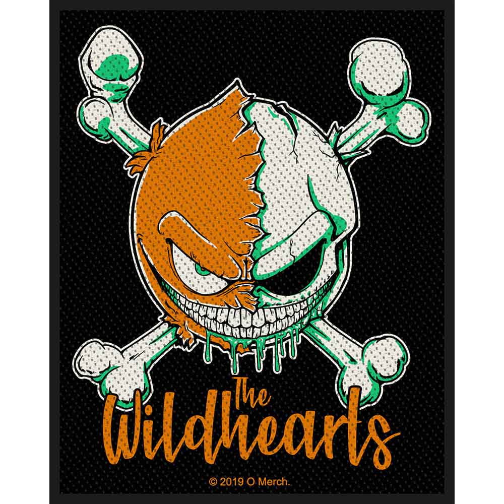 The Wildhearts Standard Patch: Green Skull