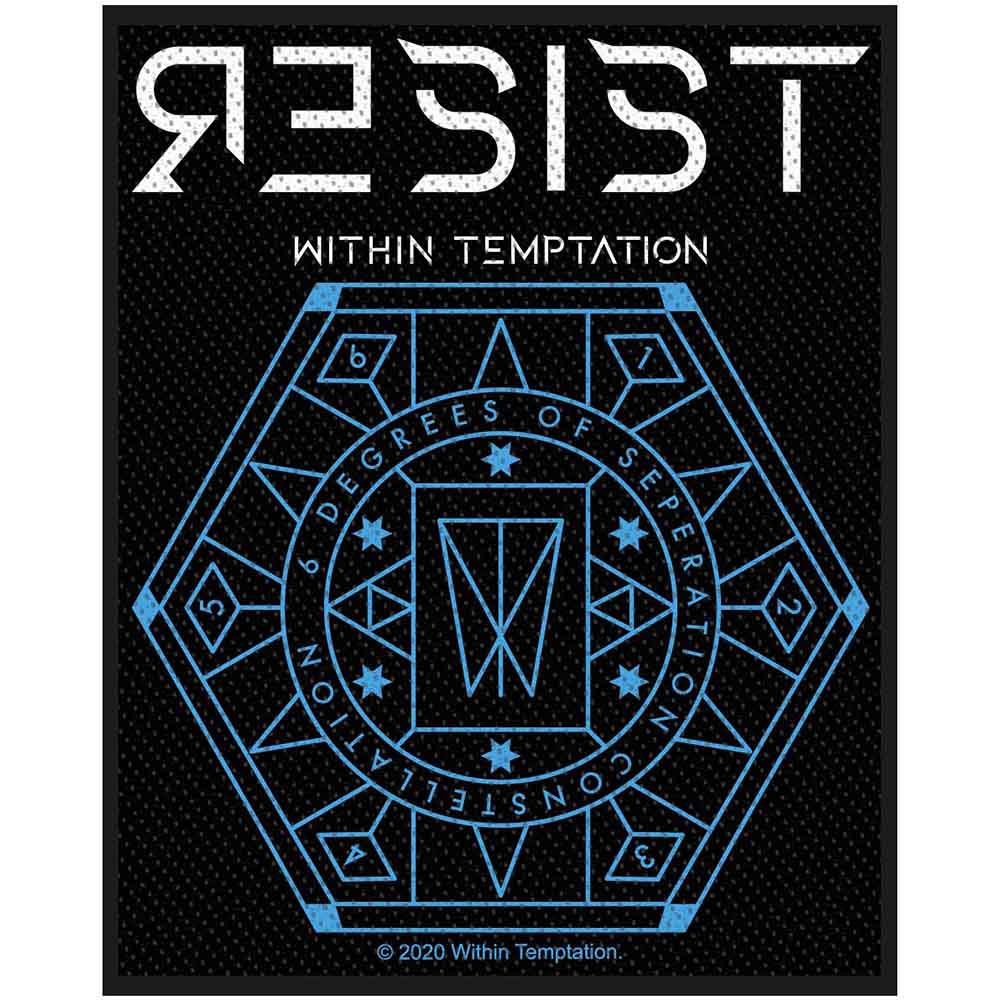 Within Temptation Standard Patch: Resist Hexagon