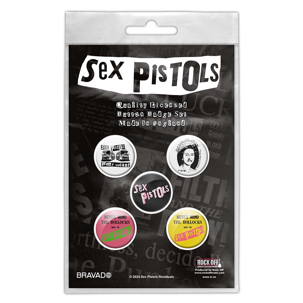 The Sex Pistols Button Badge Pack: Never Mind The B****