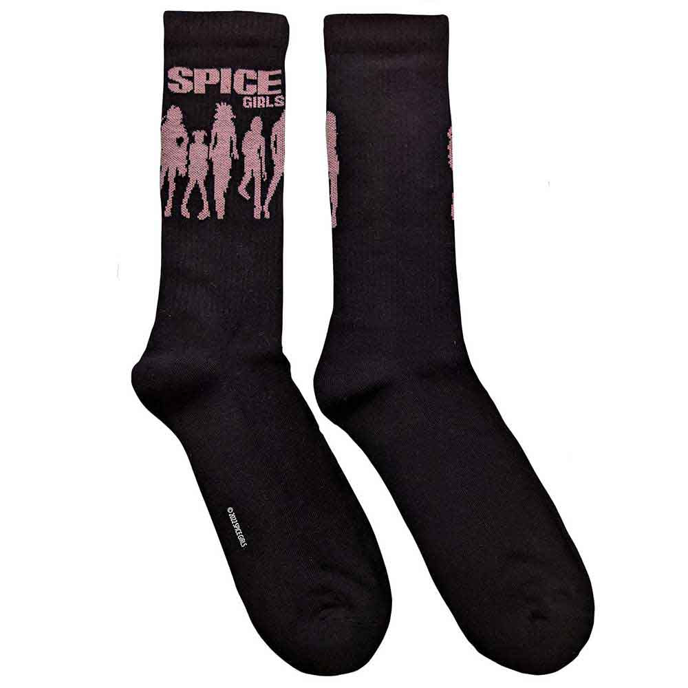 The Spice Girls Unisex Ankle Socks: Silhouette (Black) (UK Size 7 - 11)