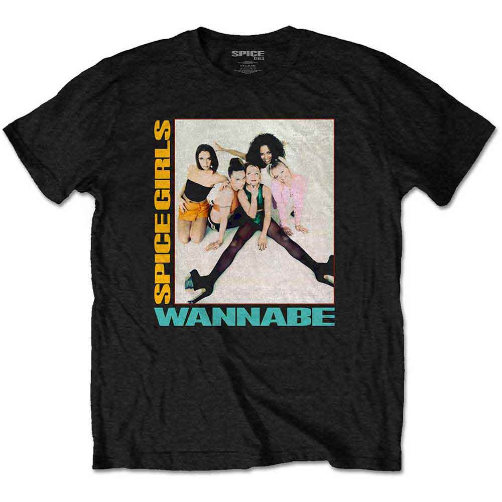 The Spice Girls Unisex T-Shirt: Wannabe (Black)