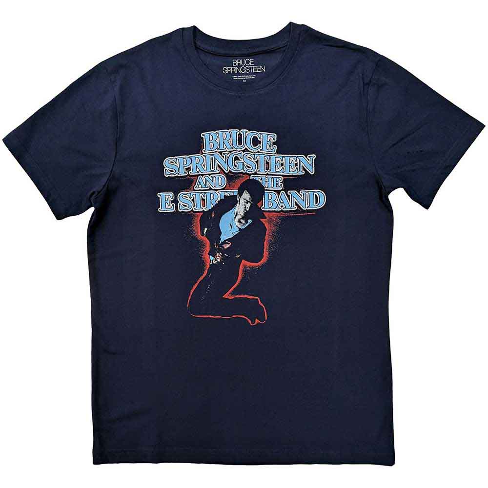 Bruce Springsteen Unisex T-Shirt: The E-Street Band (Navy Blue)