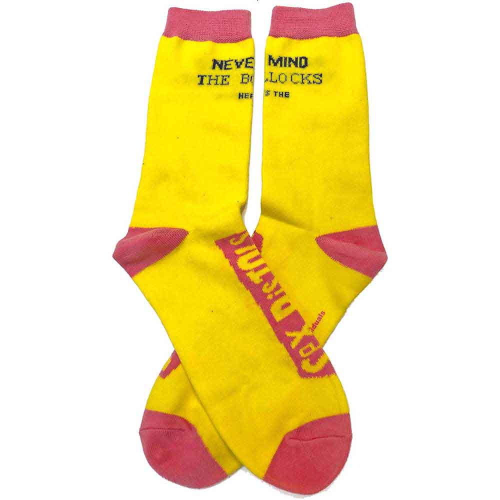 The Sex Pistols Unisex Ankle Socks: Never Mind the Bollocks (Yellow) (UK Size 7 - 11)