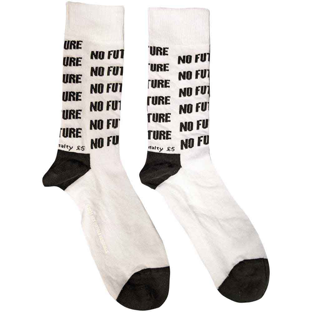 The Sex Pistols Unisex Ankle Socks: No Future (White) (UK Size 7 - 11)