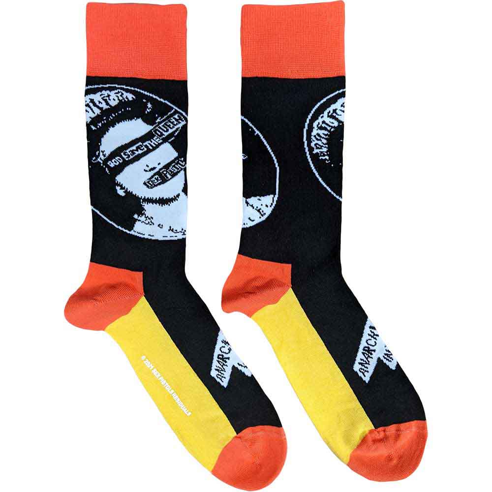 The Sex Pistols Unisex Ankle Socks: God Save The Queen (Black) (UK Size 7 - 11)