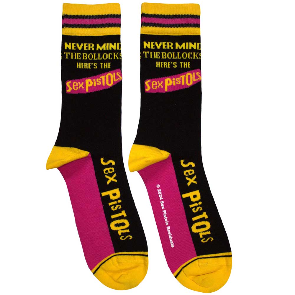 The Sex Pistols Unisex Ankle Socks: Never Mind The Bollocks Stripes (Black)