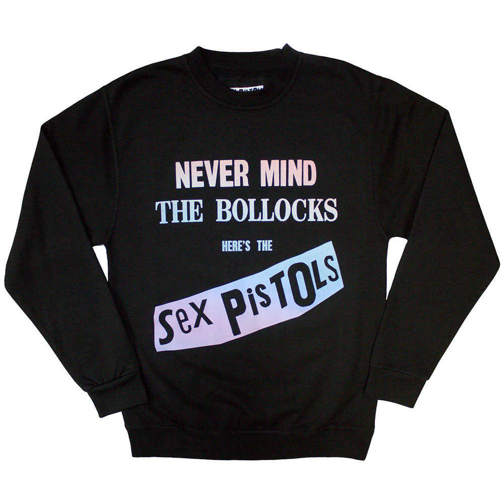 The Sex Pistols Unisex Sweatshirt: Never Mind the B... Gradient (Black) (Oversized)