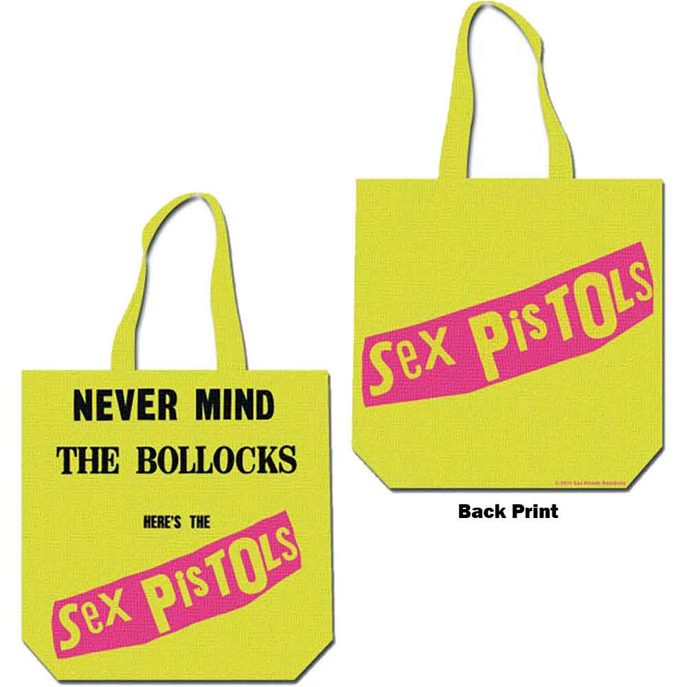 The Sex Pistols Cotton Tote Bag: Never Mind the Bollocks (Multicolour) (Back Print)