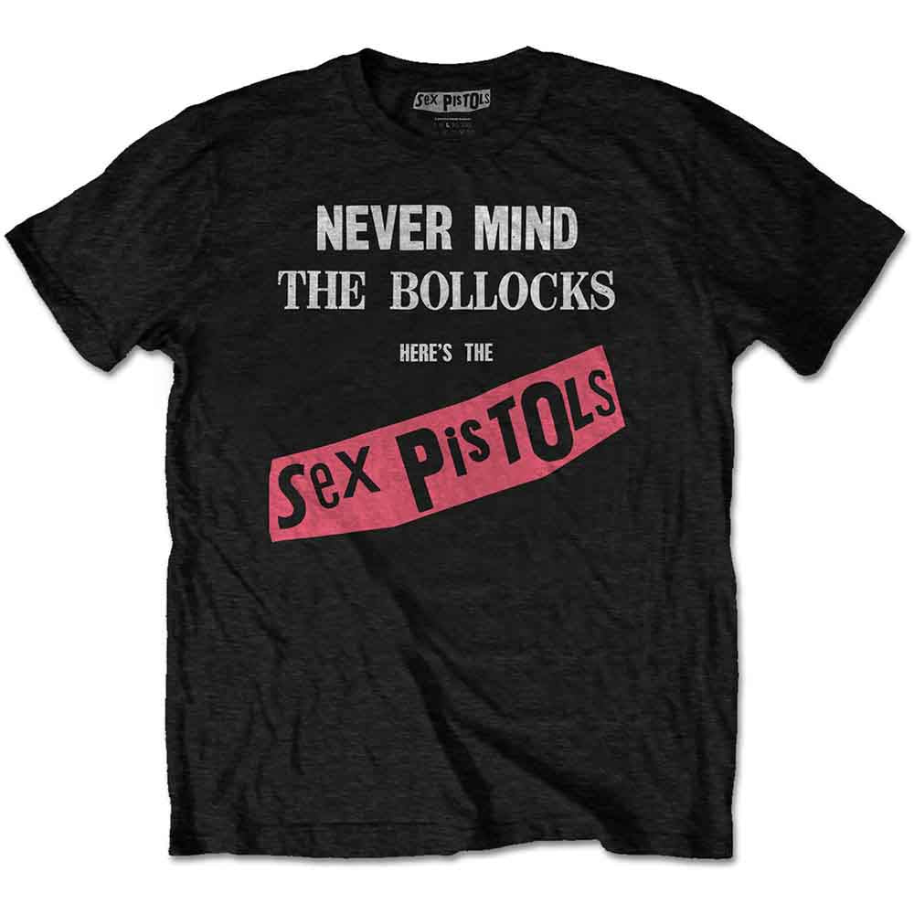 The Sex Pistols Unisex T-Shirt: Never Mind The Bollocks Original Album (Black)