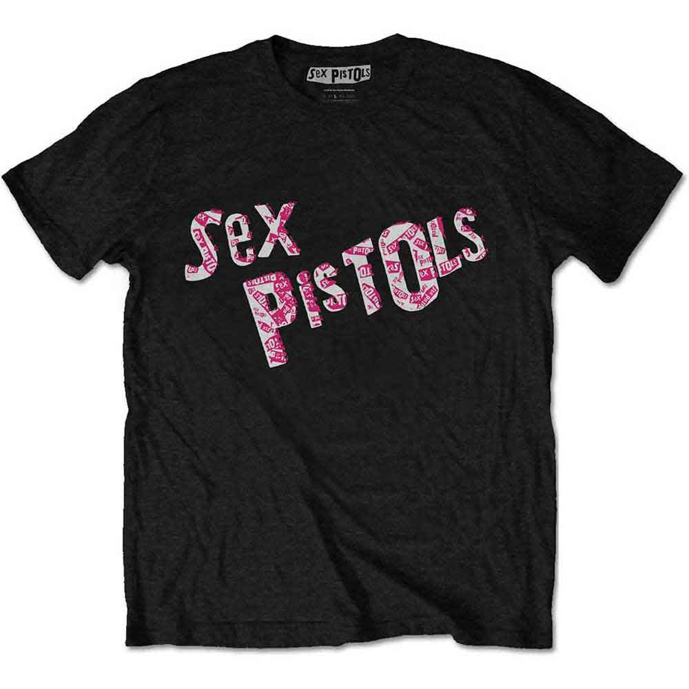 The Sex Pistols Unisex T-Shirt: Multi-Logo (Black)