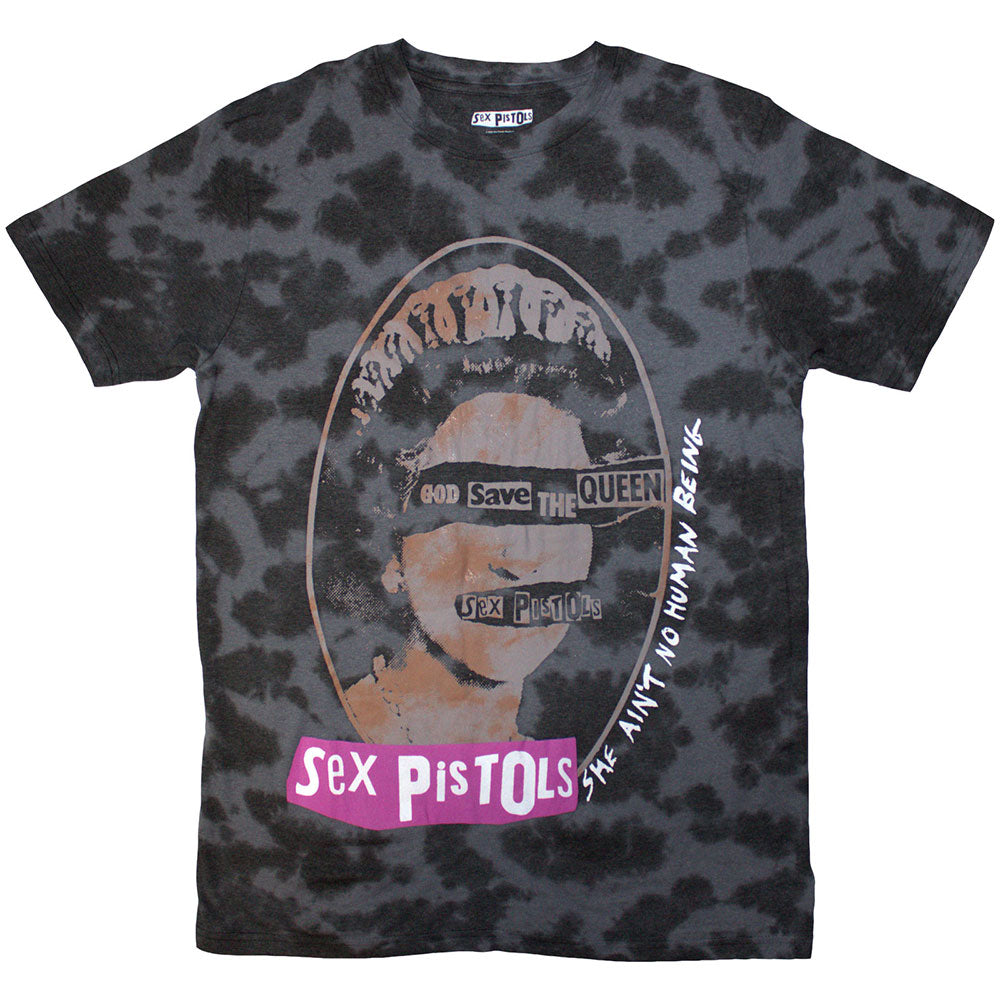 The Sex Pistols Unisex T-Shirt: God Save The Queen (Black) (Wash Collection)