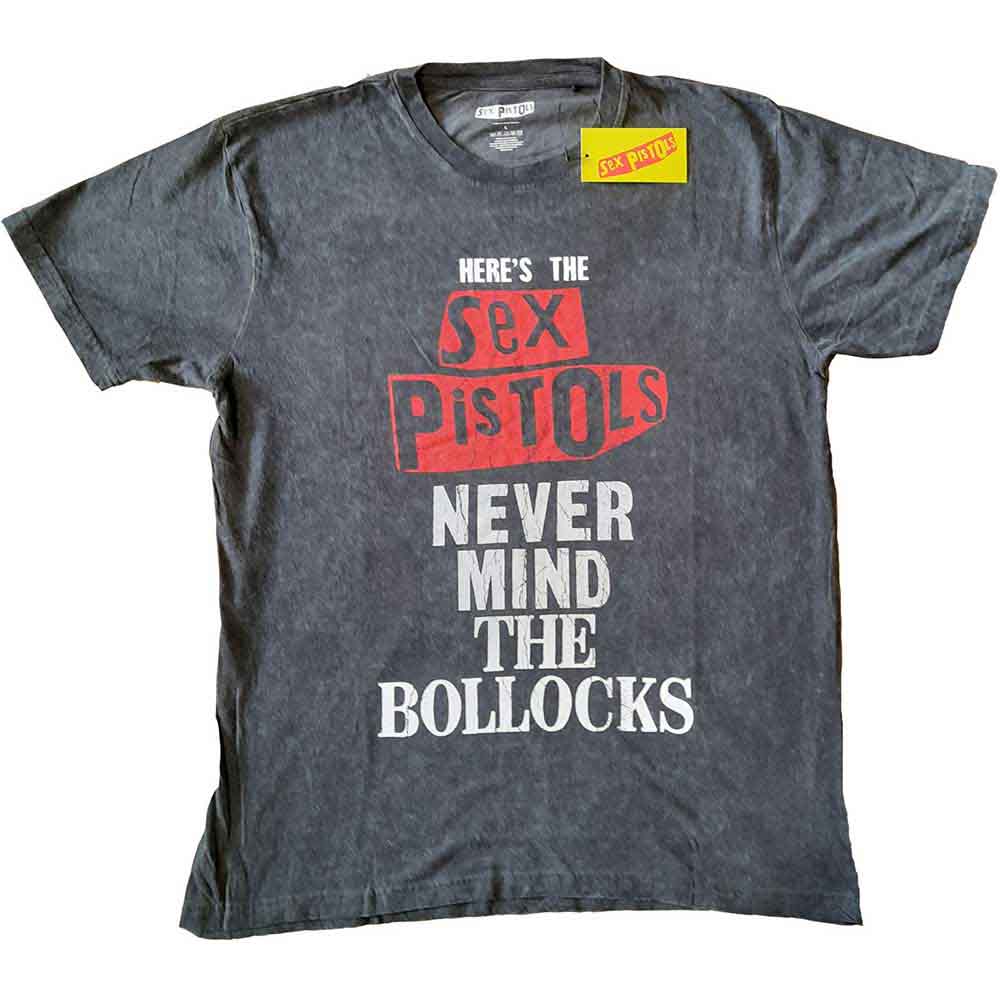 The Sex Pistols Unisex T-Shirt: NMTB Distressed (Black) (Wash Collection)