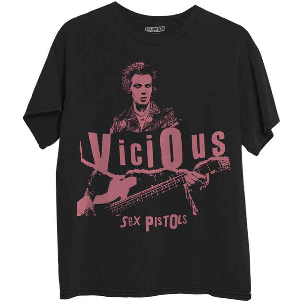 The Sex Pistols Unisex T-Shirt: Sid Photo (Black)