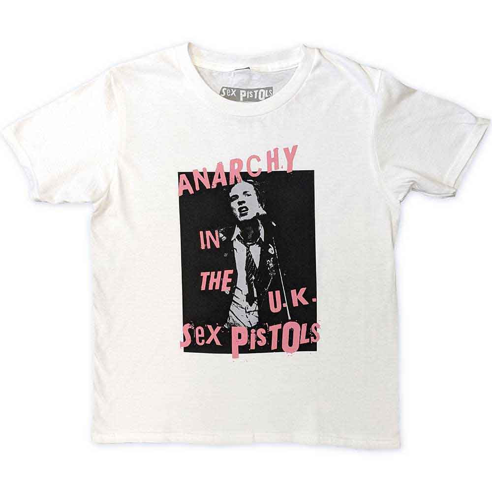 The Sex Pistols Kids T-Shirt: Anarchy In The UK (White)