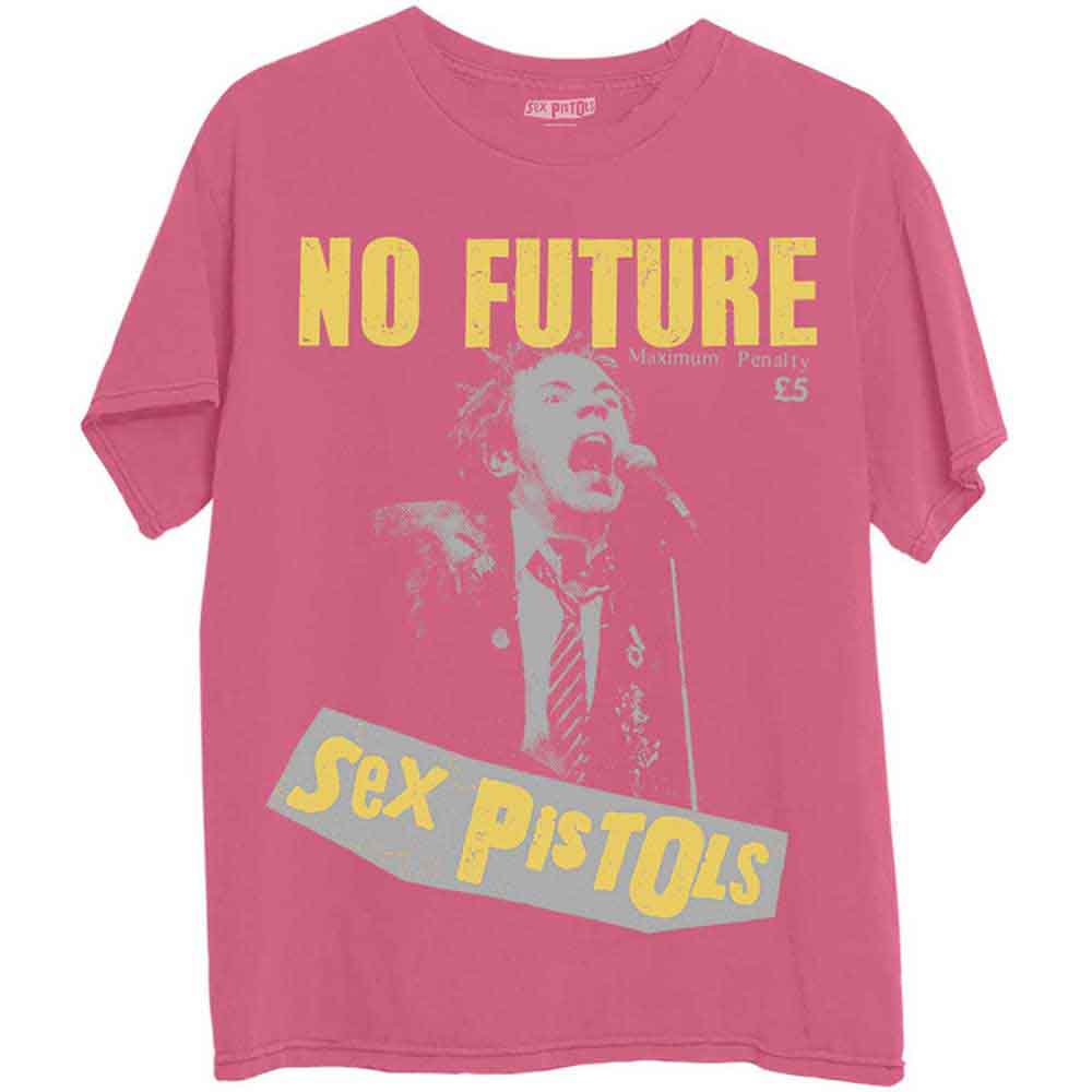 The Sex Pistols Unisex T-Shirt: No Future (Pink)