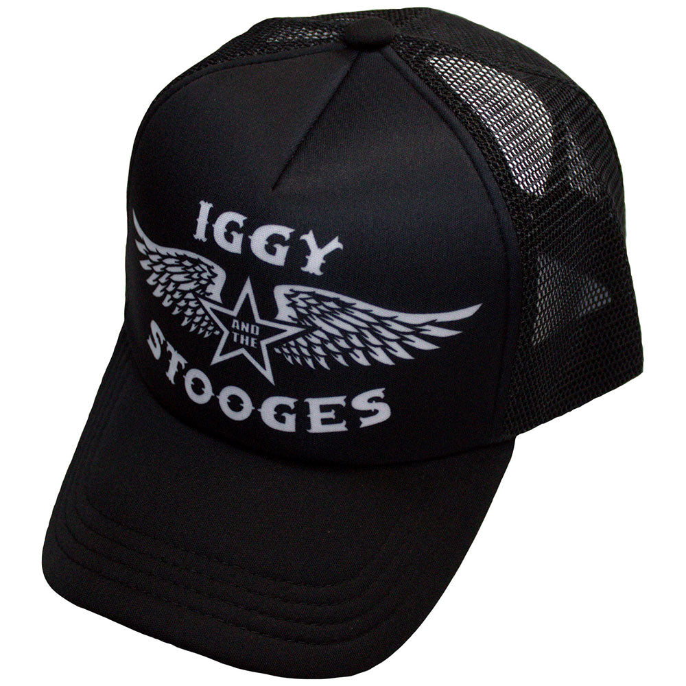 Iggy & The Stooges Unisex Mesh-Back Cap: Wings (Black)