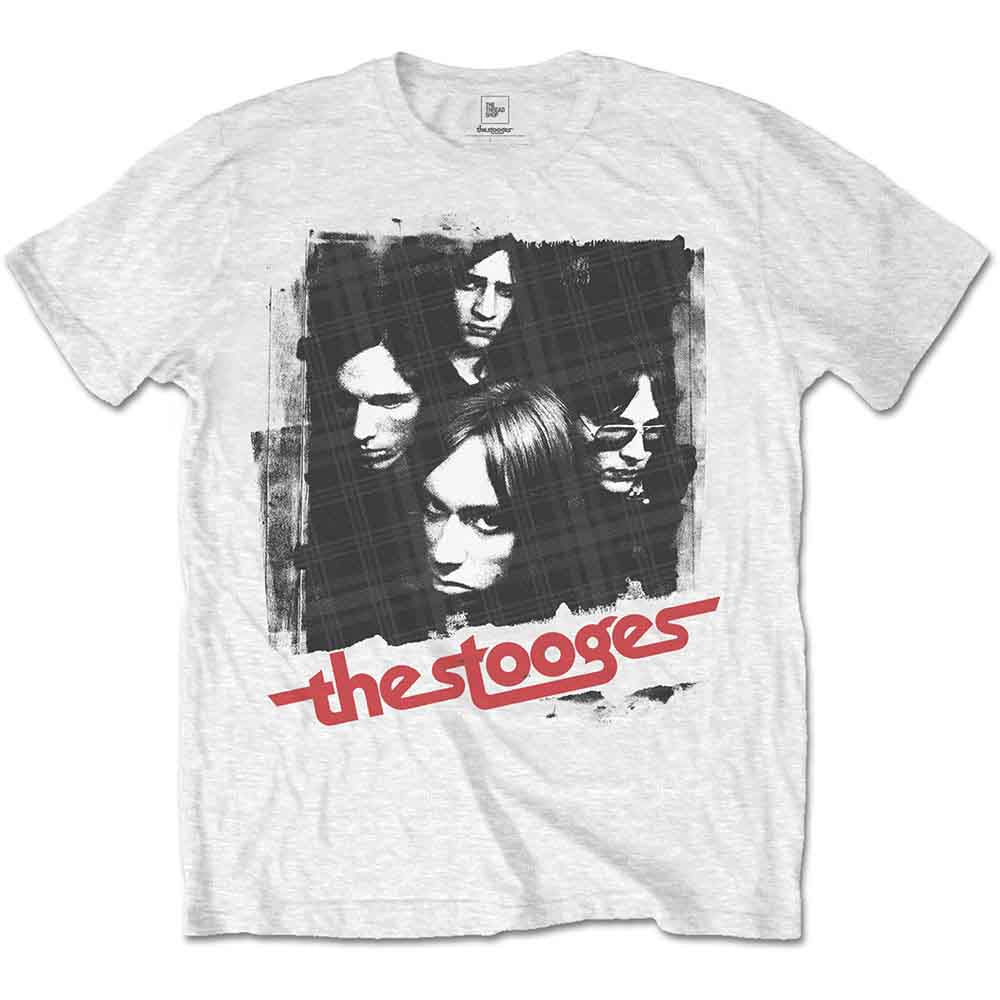 Iggy & The Stooges Unisex T-Shirt: Four Faces (White)