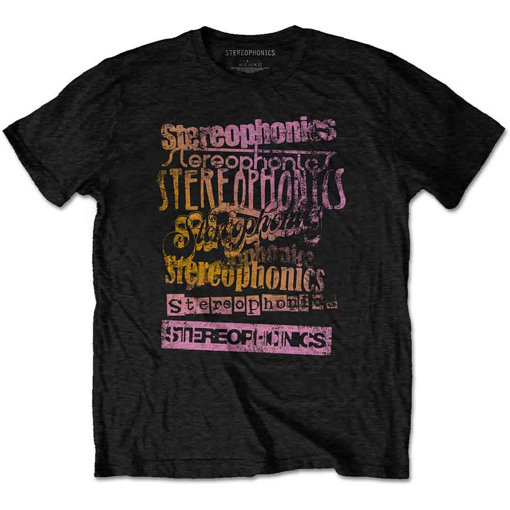 Stereophonics Unisex T-Shirt: Logos (Black)