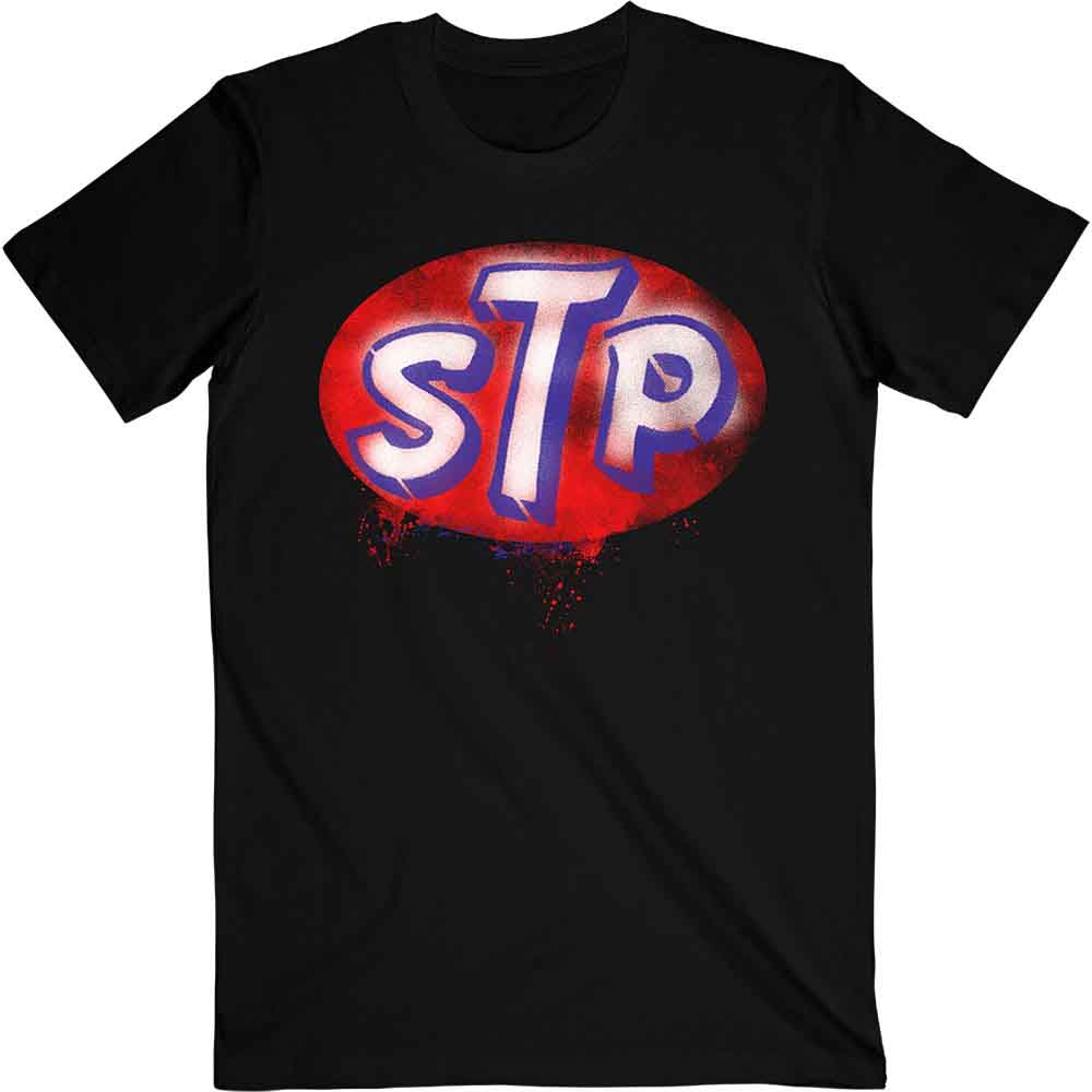 Stone Temple Pilots Unisex T-Shirt: Red Logo (Black)